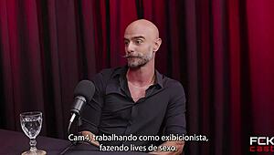 damn, fckcast 2 suruba recording with audience is wild! reco romanello takes monster cock in anal!