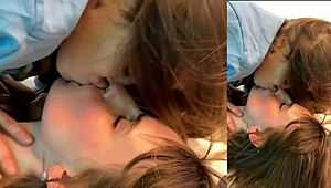 Skinny girlfriend gets a rough birthday surprise with sex