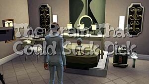 Sims 4 Parody with Busty Shemale Nun in Wild Handjob Scene