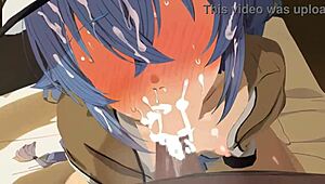 मैं रॉक्सी के साथ इस पेशनेल मोमेंट को चेरीश करता हूं 3डी हेंटाई क्रीमपाई सीन में।