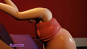 Cherry's wild cock vore tale unfolds with old Angeloid003 in 3D