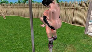 animated 3d cute lesbian girls fuck in lifting position