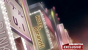 Padrastro pervertido manoseando a su hijastra en hentai sin censura