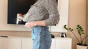 I nailed my teacher then my stepmother for Christmas party access in Russian homemade