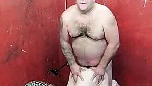 gay bodybuilder muscular belly