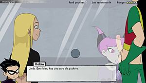 Raven gets anal in hentai chapter 8.