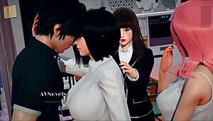 My real desire in Indian anime game hentai