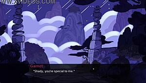 In gem blast part 1, garnet gives an amazing blowjob