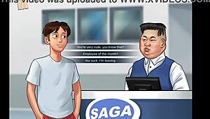 summertime saga 76 features small tits brunette in erotic hentai game scenes.