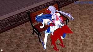 tsubasa kazanari and maria cadenzavna eve explore lesbian futanari pleasures in symphogear hentai