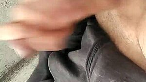 Risky outdoor masturbation, neighbor might see