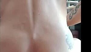 Nice anal pounding with my plug, huge cum shot