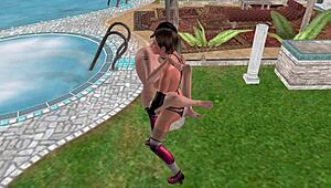 animated 3d cute lesbian girls fuck in lifting position