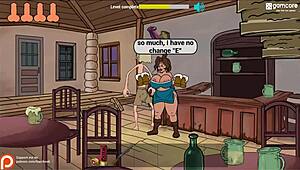 Fuckerman Flash Game Fucks Big Tits with Monster Cock for Facial!