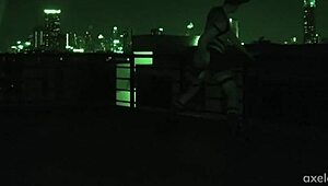 axel abysse is a sex-crazed insomniac infrared ass play