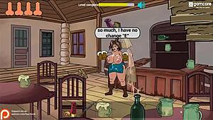 Fuckerman Flash Game Fucks Big Tits with Monster Cock for Facial!