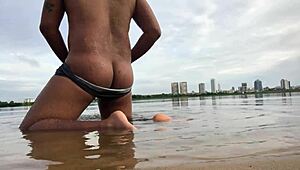 i'm trying hard to please you with my big cock