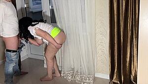 Stepmom Swallows Cock and Blows After Intense Anal Action