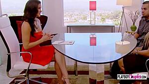 Unreal! Swinger guys oil up ladies’ big asses for steamy foreplay!