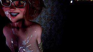 Widzę jak Velma pragnie więcej spermy jako demon