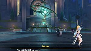 Riding and cumming in mouth during Genshin Impact hentai