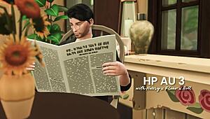 Naughty 3D hentai preview unveils wild anime action in HP AU 3.