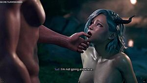 Petite slut in 3D porn game gets tight ass penetrated. Naughty babe pushes limits in FF Part 03 cartoon.