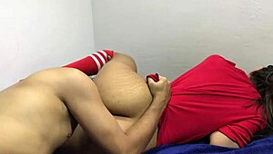 Big ass Latina gets naughty in tight pussy creampie