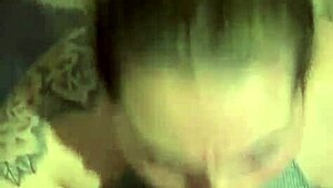 she always does sloppy deepthroat blowjob facial