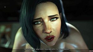 Hot 3D milf blows me while sneaking behind her partner's back