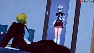 See through Koneko's tentacion deal in HS DxD NTR madness