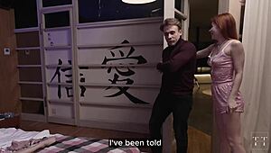 My Stepbrother and I Surprised Asian Friend with Christmas Face Fucking Miracle