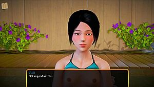 i enjoy big tits and ass of brunette in new family with monster cocks.