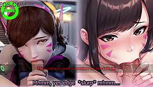 d va s edging game with light femdom and multiple endings