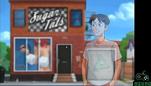 Steamy scene with a goth cheerleader in Summertime Saga ep 61