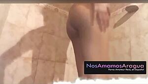 venezuela girl tuputinovia with big ass in shower webcam 😜