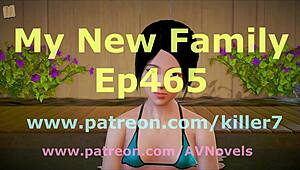 i enjoy big tits and ass of brunette in new family with monster cocks.