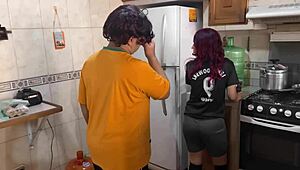 Hubby blindfolds wife for friend to bang her for cash! 😲