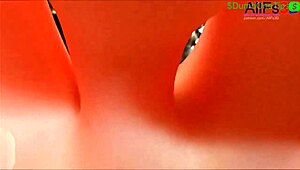 Overwatch footjob and foot fetish action in hot anime compilation