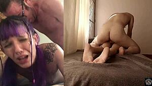 Alt submissive cries during hard anal pile driving. It’s intense with a muscular bodybuilder.