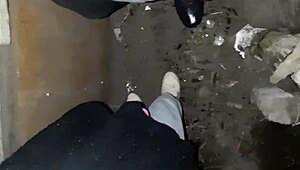 after a walk, two stranger village girls got down with dirty talk in barn