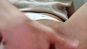 Brazilian babe rips her pussy open swallowing a thick rubber cock in solo play.