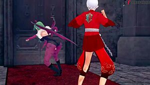 morrigan hates then fucks hard halloween special on sheer fantasyking3