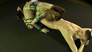 Goth Girl 69 in Wild 3D Cartoon Action with Sexy Outfit