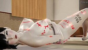 what’s up with this horny anime babe in wild 3d hentai action?