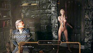 personal-error delicious menage with noblewoman and servant, uh, meant wild 3d anime group with curvy boobs!