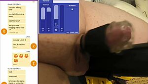 i showed off online, strangers jerked me hard, came four times!