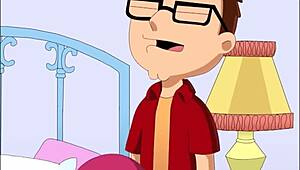 steve fucks meg and lois in this hentai cartoon fucking scene