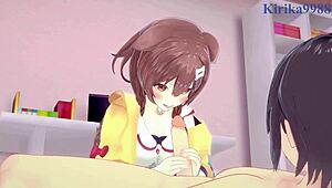 yo, inugami korone and nekomata okayu in crazy intense hentai sex! 🔥