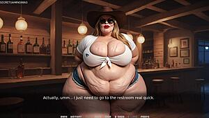 man, chubby gilf slams her big fat wet pussy hard with stepmom in 3d porn games